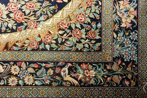 Very fine Persian silk Qum - 5'  3.3'