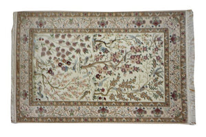 Very fine Persian Isfahan Silk & Wool - 6.4'  4.4'