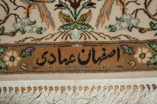 Load image into Gallery viewer, Very fine Persian Isfahan Silk &amp; Wool - 6.4&#39;  4.4&#39;
