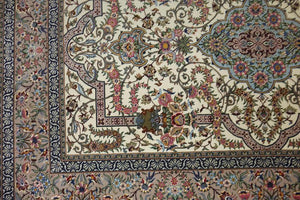 Very fine Persian Silk qum - 7.3'  4.1'