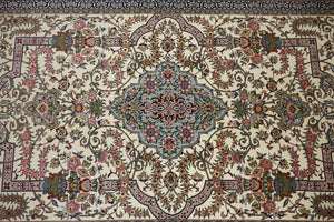 Very fine Persian Silk qum - 7.3'  4.1'