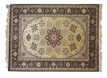 Load image into Gallery viewer, Very fine Persian Isfahan Silk &amp; Wool - 7.8&#39;  5&#39;
