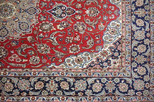 Load image into Gallery viewer, Very fine Persian Isfahan Silk &amp; Wool - 5&#39;  8.2&#39;

