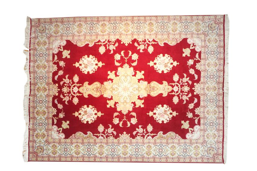 Very fine Persian Tabriz Silk & Wool - 5'  7'