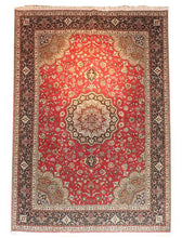Load image into Gallery viewer, Very fine Persian Tabriz Silk &amp; Wool - 11.8&#39;  8.3&#39;

