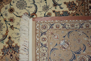 Very fine Persian Isfahan Silk & Wool - 11.5'  8.5'