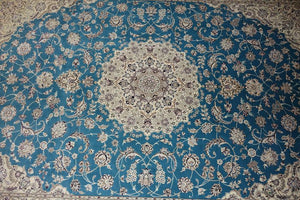 Very fine Persian Nain Silk & Wool - 10.5'  7.2'