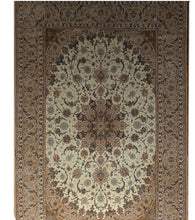 Load image into Gallery viewer, Very fine Persian Isfahan Silk &amp; Wool - 8.5&#39;  11.5&#39;

