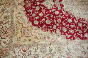 Very fine Persian Tabriz Silk & Wool - 10.2'  6.7'