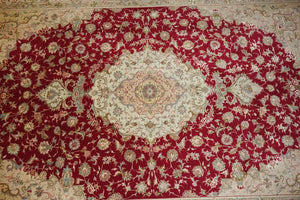 Very fine Persian Tabriz Silk & Wool - 10.2'  6.7'