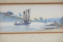 Load image into Gallery viewer, On the River, Original Watercolor on Paper, Signed on the Bottom
