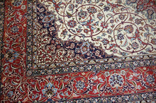 Load image into Gallery viewer, Very fine Persian Isfahan Silk &amp; Wool - 6.8&#39;  10&#39;

