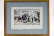Load image into Gallery viewer, The Meeting of Pip &amp; Estella in the Inn Yard Print of Original Watercolor
