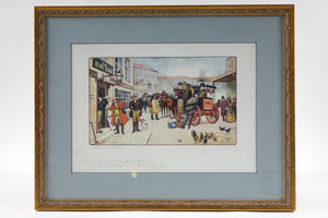 David Copperfield Arrives in London, Print of original Watercolor Painting