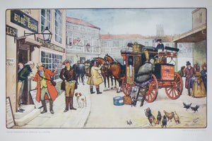 David Copperfield Arrives in London, Print of original Watercolor Painting