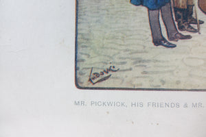 Mr. Pickwick his Friends and Mr. Alfred jungle start for Rochester Print of Or