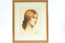 Load image into Gallery viewer, Portrait of a Women II Original Pastel on Paper 1933 Signed
