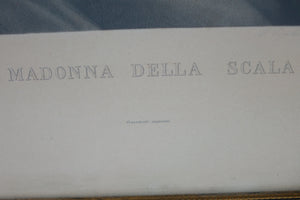 Madonna Della Scala Etching Print Signed
