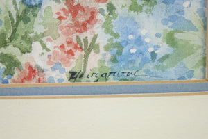 Landscape, Original Watercolor on Paper, Signed