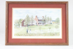 The Shenandoah County Farm Print of Original Watercolor Signed