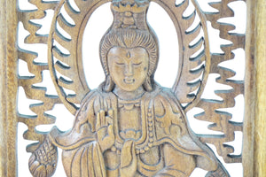 Buddha Wooden Carving/Wall Decor
