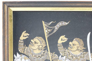 Adorned soldiers Tabat Original Painting on Silk
