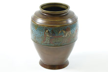Load image into Gallery viewer, Antique Chinese Bronze Expert Cloisonne with Egyptian Design
