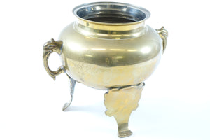 Asian Brass Tripod Vase