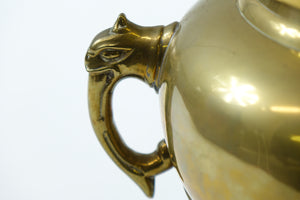 Asian Brass Tripod Vase