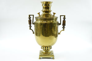Unusual Antique Brass Russain Samovar