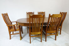 Load image into Gallery viewer, Exquisite Cherry Dining-Room Set With 6 Chairs (55.25&quot; x 47.5&quot; x 29.5&quot;)
