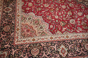 Very fine Persian Tabriz Silk & Wool - 10'  13.3'