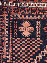 Load image into Gallery viewer, Rug, antique Baluchi - 3.6&#39;  5.8&#39;
