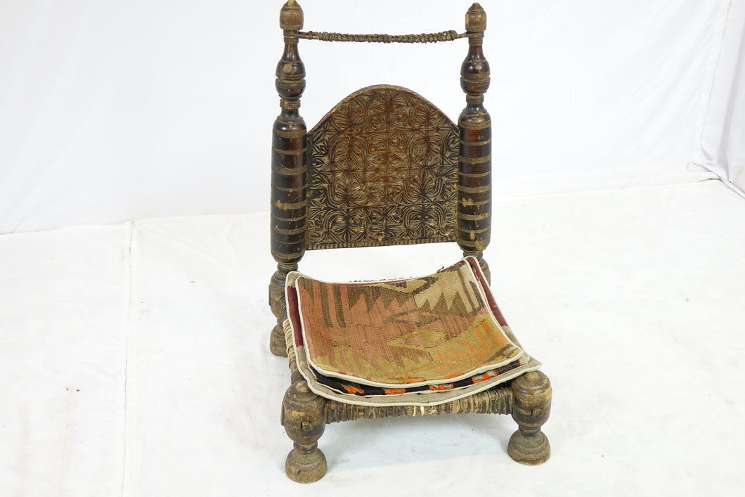Antique Middle-Eastern Low Chair (19