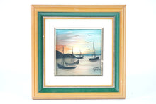 Load image into Gallery viewer, Boats on the Water, Original Oil Painting on Canvas, Signed
