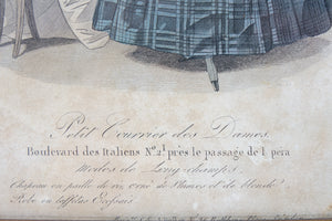 Petit Courrier des Dames, Hand-Colored Engraving