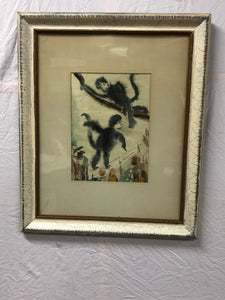 Monkeys, Original Watercolor on Paper