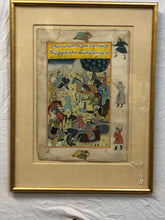 Load image into Gallery viewer, Battlefield, Antique Persian Original Watercolor on Paper, Signed
