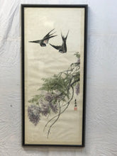 Load image into Gallery viewer, Bird &amp; Floral, Chinese Original Watercolor on Paper, Signed
