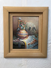 Load image into Gallery viewer, Still Life Oil on Board Signed on the Bottom
