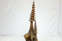 Load image into Gallery viewer, Carved Wood Decorative Sculpture (11&quot; x 11&quot; x 42&quot;)
