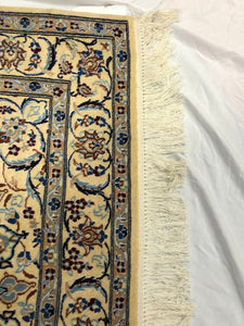 Very Fine Persian Nain Wool and Silk