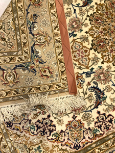Very Fine Persian Isfahan Wool and Silk
