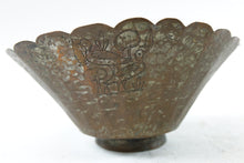 Load image into Gallery viewer, Antique Persian Copper Bowl with Engravings
