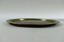 Load image into Gallery viewer, Antique Brass Middle Eastern Plate with Calligraphy

