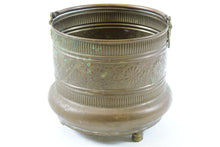 Load image into Gallery viewer, Antique Middle Eastern Tripod Bucket with Marking on the Bottom
