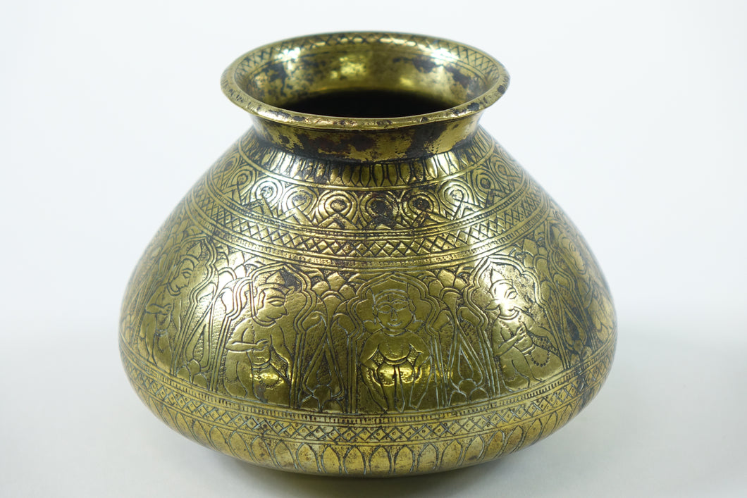 Antique Indo-Persian Brass Vase