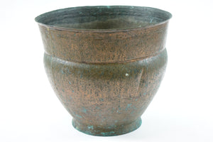 Antique Hammered Copper Vase