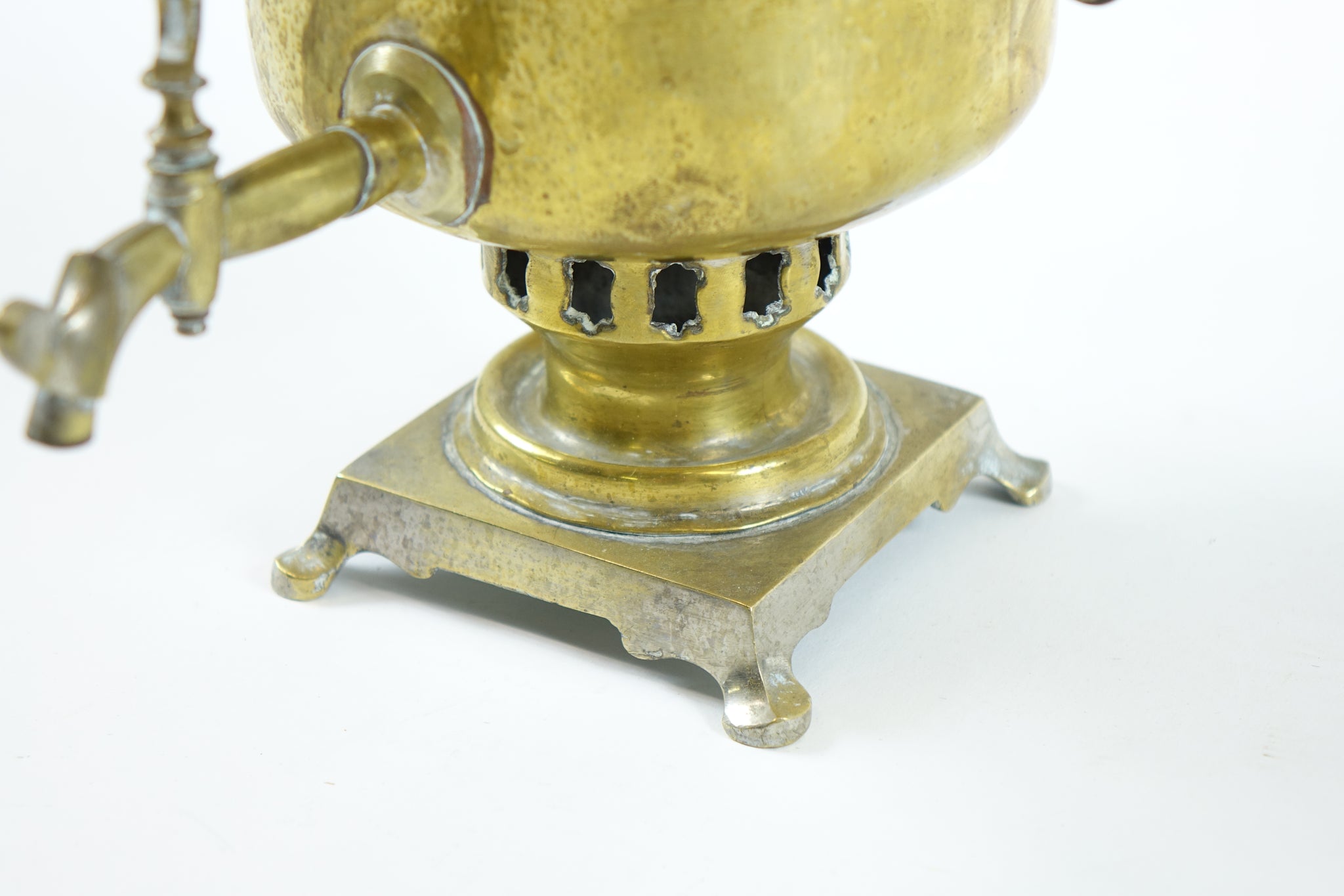 Antique Russian Brass Samovar with 1875 Markings – eastwestgalleries