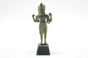 Antique Bronze Figurine of a standing Elephant with four hands